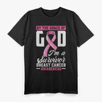 By the Grace of God, I’m a Survivor – Breast Cancer Fighter T-Shirt