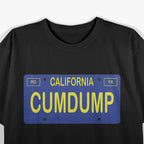 California Plate Parody Funny Humor Graphic Novelty T-Shirt