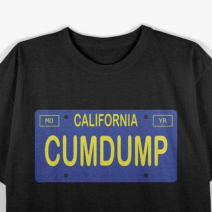 California Plate Parody Funny Humor Graphic Novelty T-Shirt