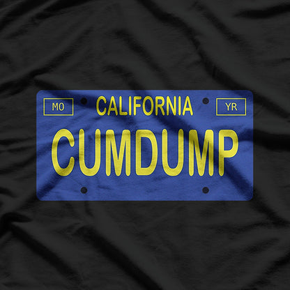 California Plate Parody Funny Humor Graphic Novelty T-Shirt