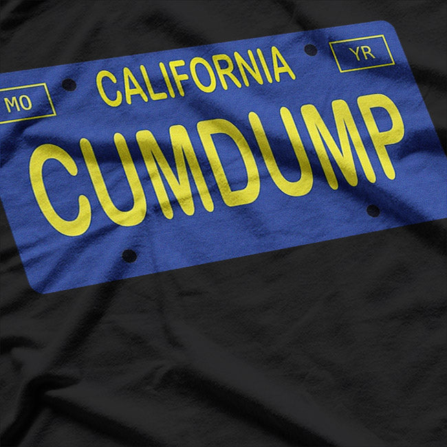 California Plate Parody Funny Humor Graphic Novelty T-Shirt