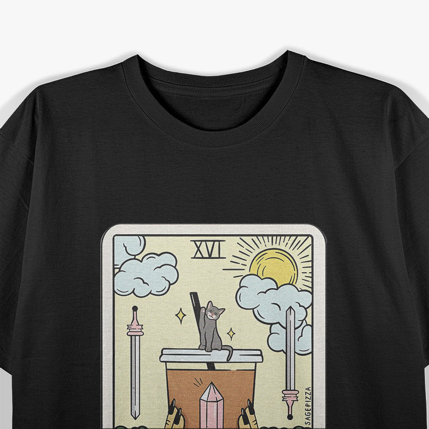 Coffee and Reading Funny Sarcastic Book Lover Graphic T-Shirt