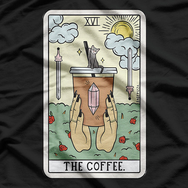 Coffee and Reading Funny Sarcastic Book Lover Graphic T-Shirt