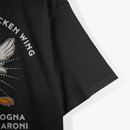 Hot Dog Chicken Wing Funny Food Mashup T-Shirt