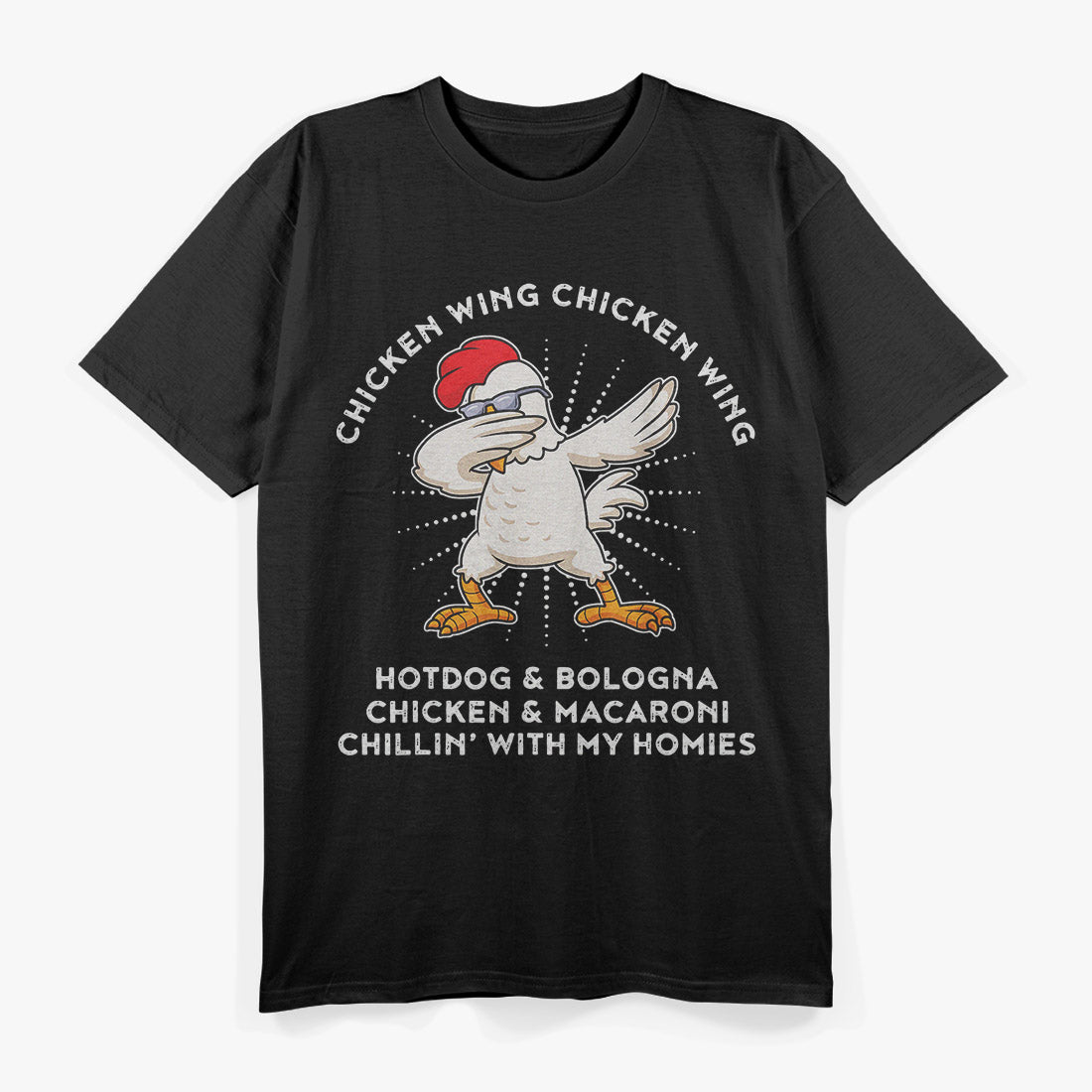 Hot Dog Chicken Wing Funny Food Mashup T-Shirt