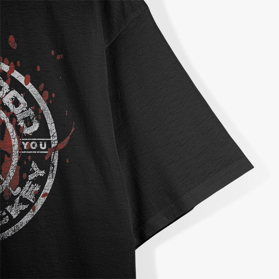 Give Blood Play Hockey Funny Ice Hockey Player Graphic T-Shirt