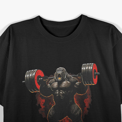 Gorilla Gym Beast Fitness Strength Training Graphic T-Shirt