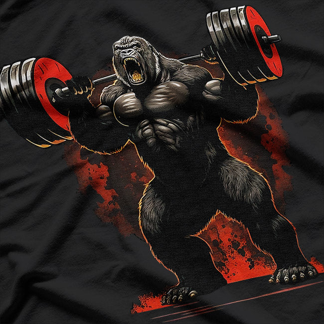 Gorilla Gym Beast Fitness Strength Training Graphic T-Shirt