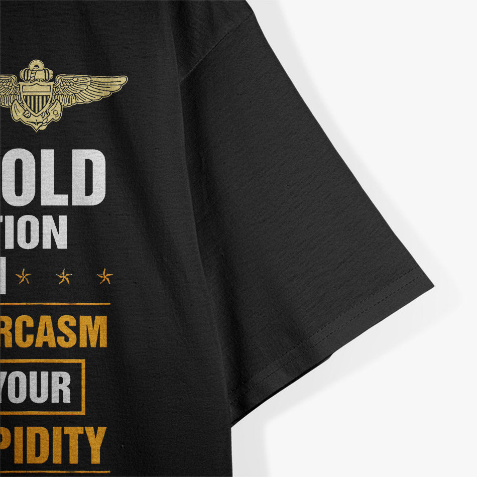 Grumpy Old Naval Aviation Veteran Soldier Funny T-Shirt