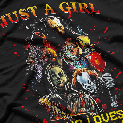 Just A Girl Who Loves Horror Movies T-Shirt