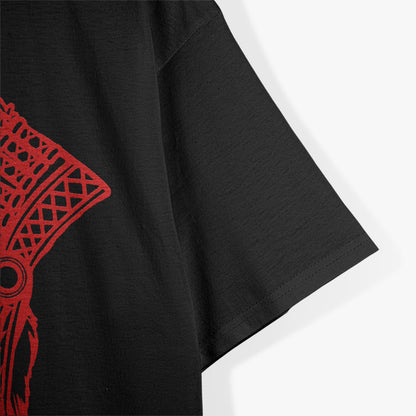 Feather Headdress Inspired Indigenous Heritage Graphic T-Shirt