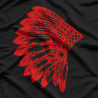 Feather Headdress Inspired Indigenous Heritage Graphic T-Shirt
