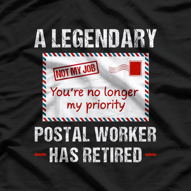 Postal Worker Retired 2023 Postman Retirement Mail Carrier T-Shirt
