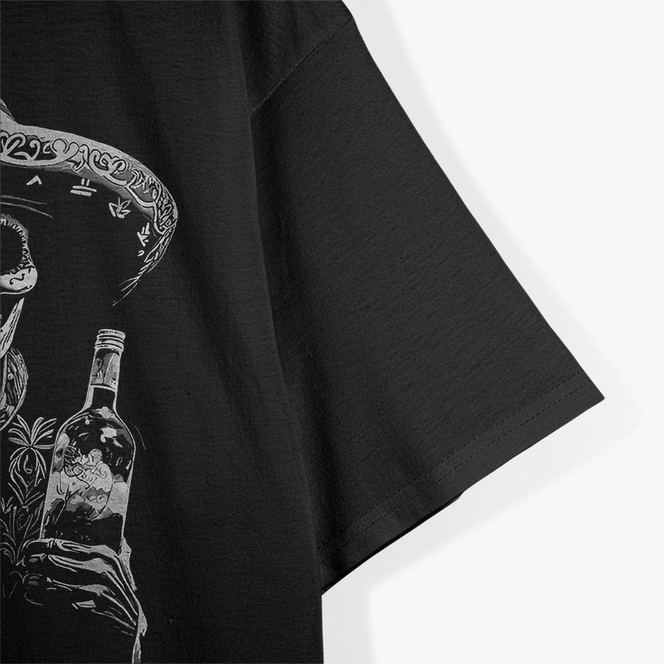Day of the Dead – Skeleton Drinking Tequila T-Shirt