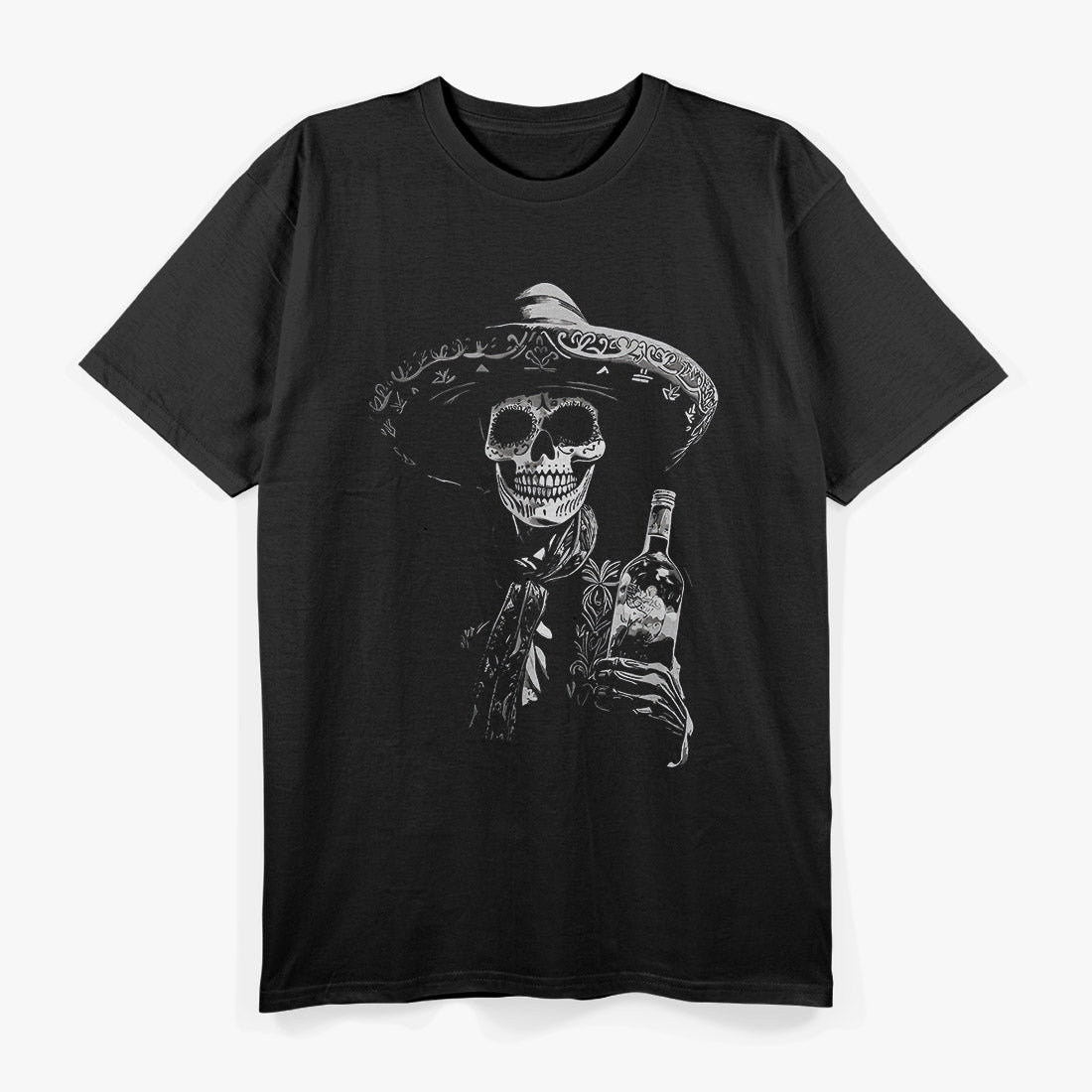 Day of the Dead – Skeleton Drinking Tequila T-Shirt