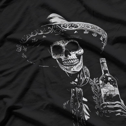 Day of the Dead – Skeleton Drinking Tequila T-Shirt