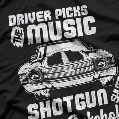 Driver Picks The Music: Shotgun Shuts His Cakehole T-Shirt