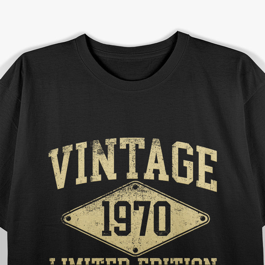 Vintage 1970 Limited Edition – Year of Birth Birthday T-Shirt
