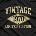 Vintage 1970 Limited Edition – Year of Birth Birthday T-Shirt