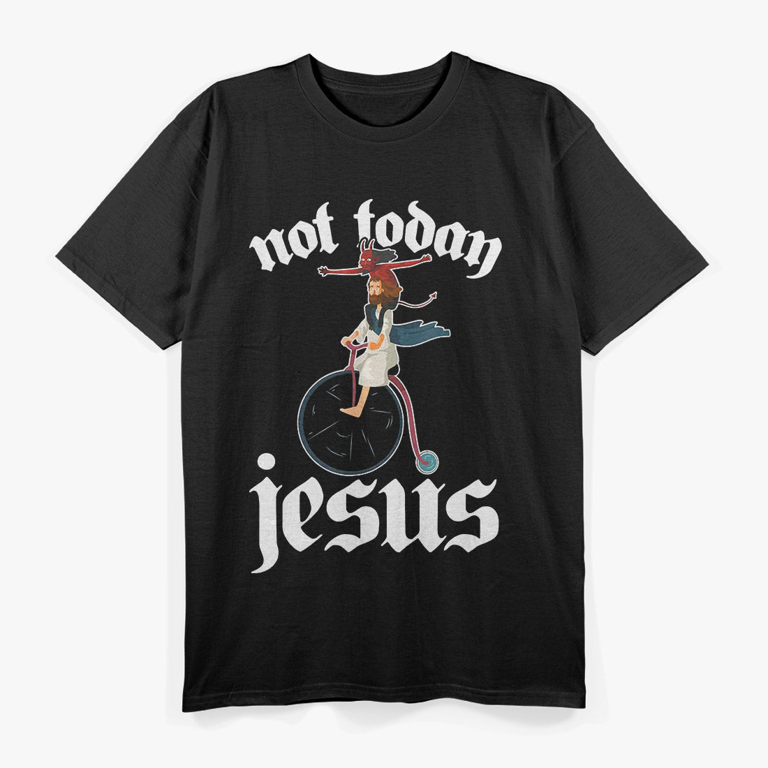Not Today Jesus: Devil Riding T-Shirt