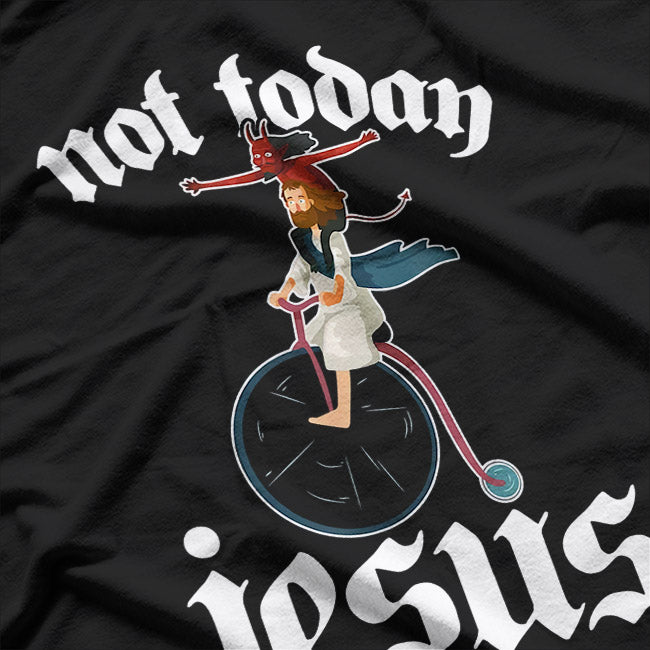 Not Today Jesus: Devil Riding T-Shirt