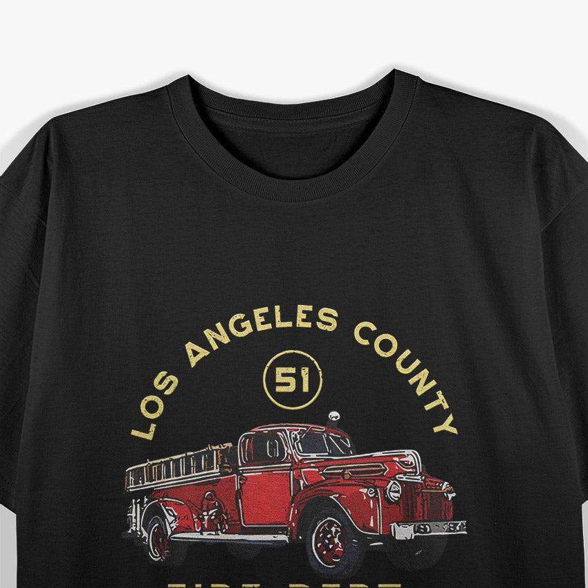Truck Side 51 – Emergency Squad L.A. Fire Dept T-Shirt