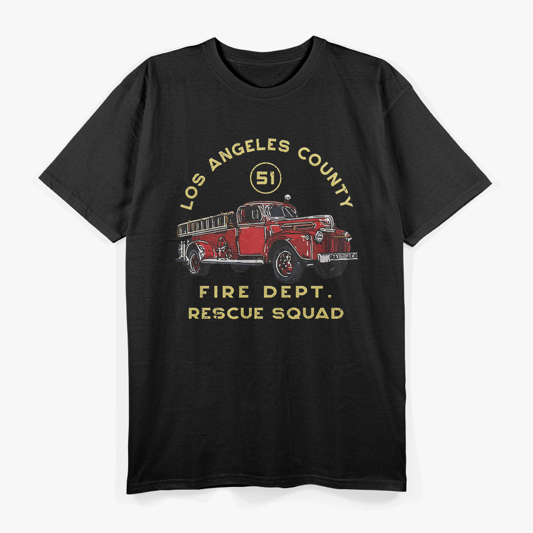 Truck Side 51 – Emergency Squad L.A. Fire Dept T-Shirt