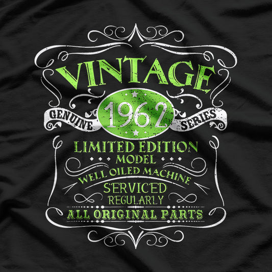 Vintage 1962 60th Birthday Gift Retro Classic Aged T-Shirt