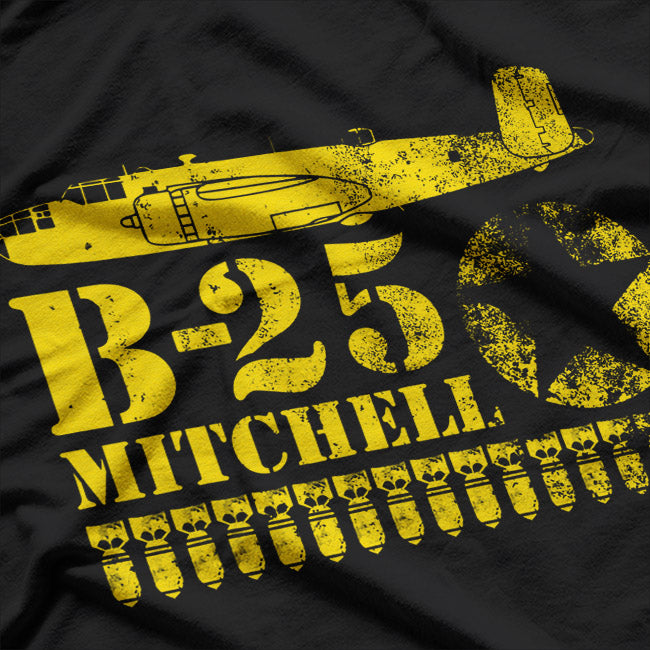 WWII B-25 Mitchell: Classic Air Force Bomber T-Shirt