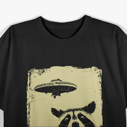 Weird UFO Raccoon T-Shirt
