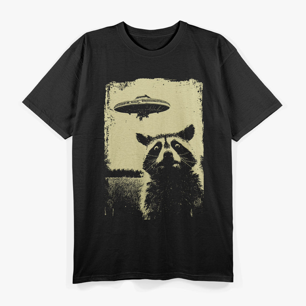 Weird UFO Raccoon T-Shirt