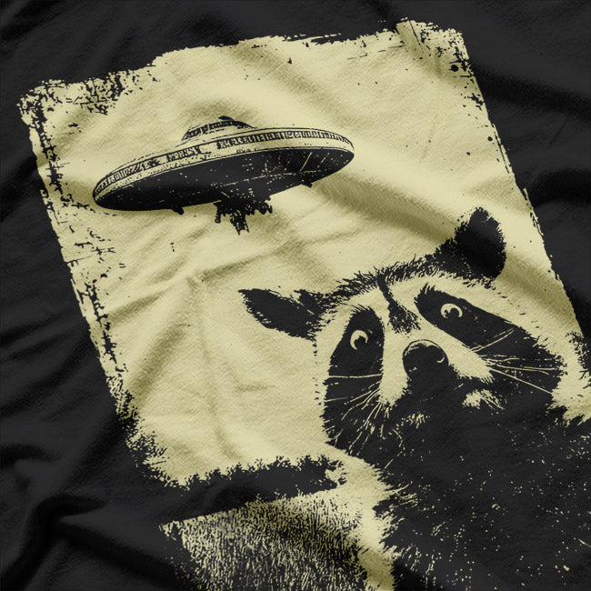Weird UFO Raccoon T-Shirt