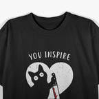 You Inspire My Inner Chaos Funny Mischievous Cat Lover Meme T-Shirt