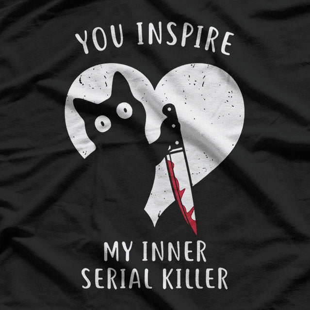 You Inspire My Inner Chaos Funny Mischievous Cat Lover Meme T-Shirt