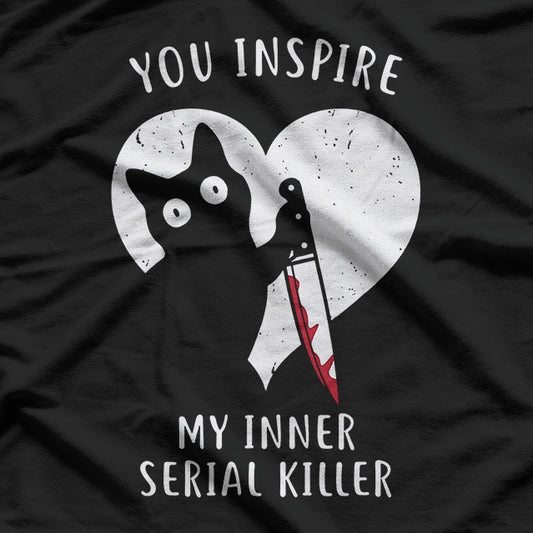 You Inspire My Inner Chaos Funny Mischievous Cat Lover Meme T-Shirt