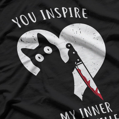 You Inspire My Inner Chaos Funny Mischievous Cat Lover Meme T-Shirt