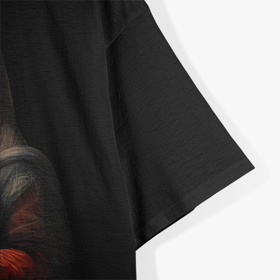 Mona Lisa Middle Finger Funny Classic Art Parody Statement T-Shirt