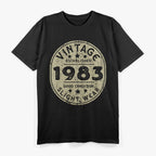 Vintage Established 1983 – 40th Birthday Party Retro Design T-Shirt