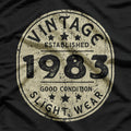 Vintage Established 1983 – 40th Birthday Party Retro Design T-Shirt