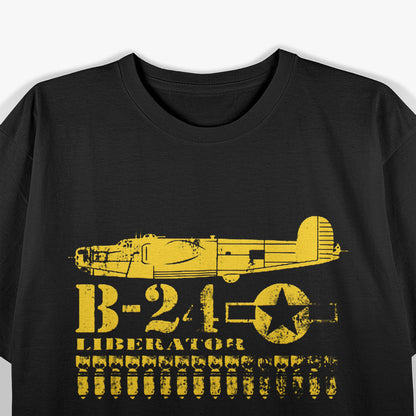 WWII B-24 Liberator: Iconic Air Force Bomber T-Shirt