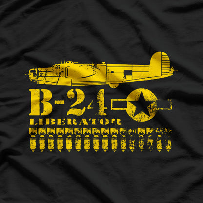 WWII B-24 Liberator: Iconic Air Force Bomber T-Shirt