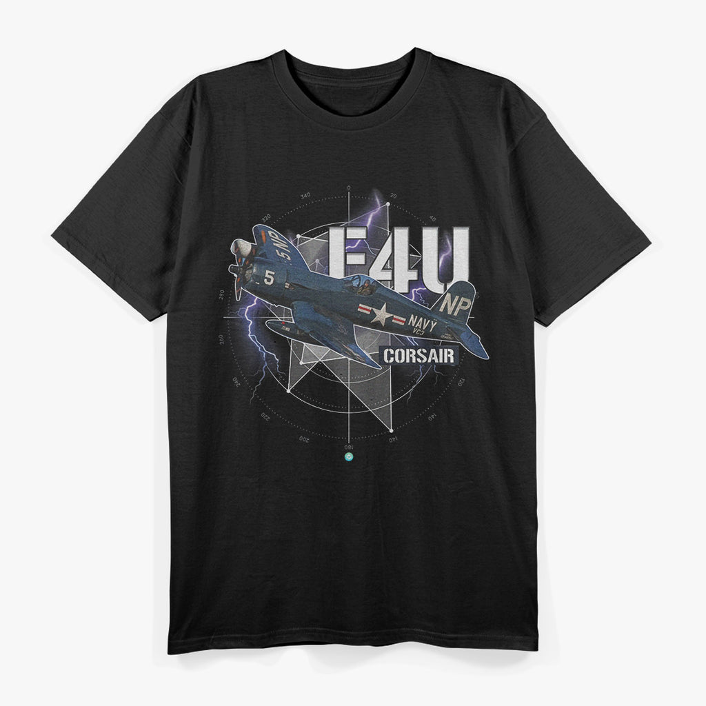 WW2 Plane F4U Corsair Military Aircraft Pilot Gift T-Shirt