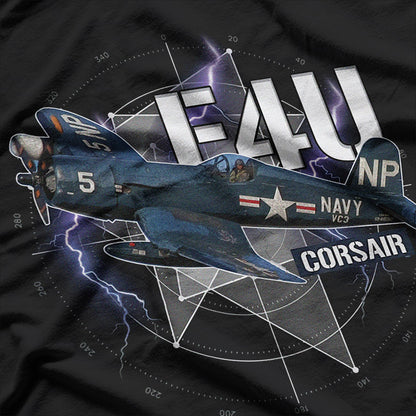 WW2 Plane F4U Corsair Military Aircraft Pilot Gift T-Shirt