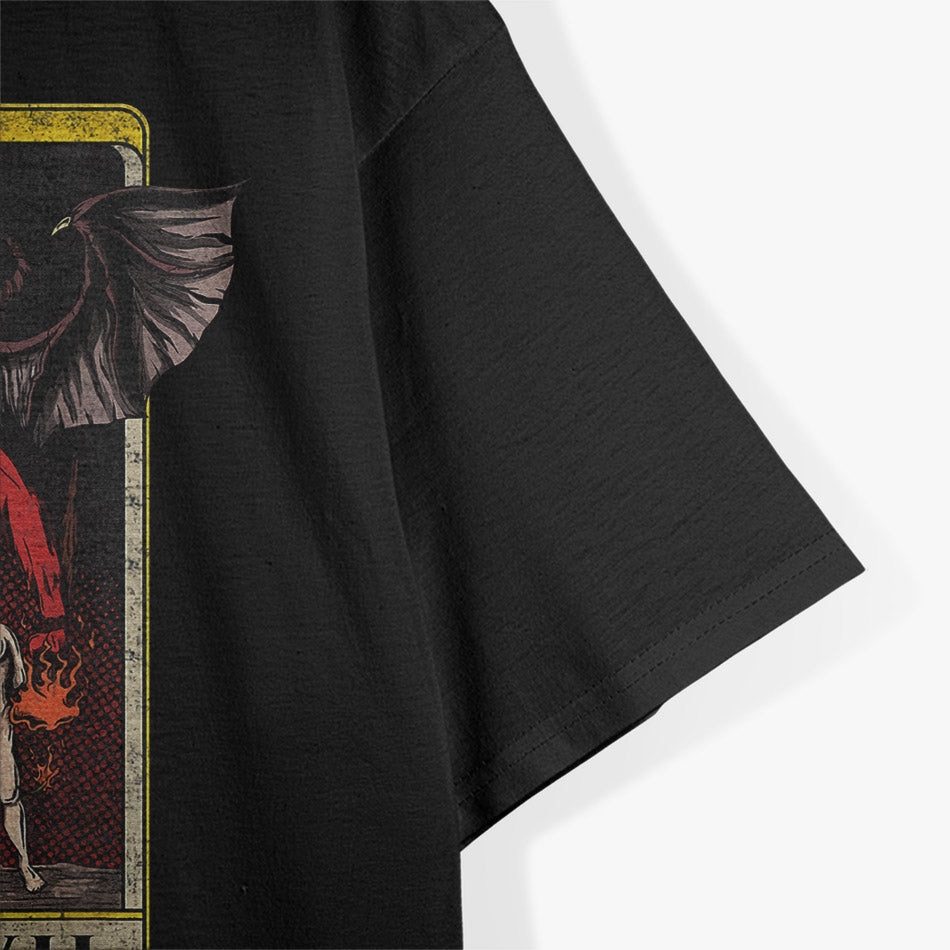 Witchcraft Baphomet Tarot Card The Devil XV Occult Art T-Shirt