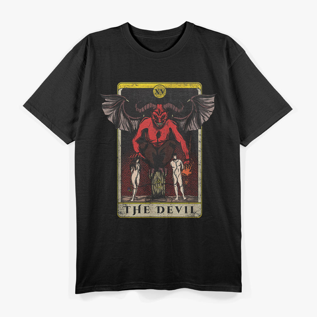 Witchcraft Baphomet Tarot Card The Devil XV Occult Art T-Shirt