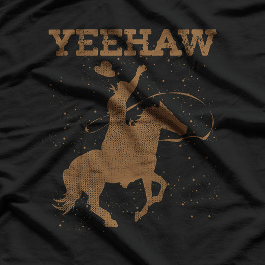 Yeehaw Bull Riding Texas Western Cowboy Rodeo T-Shirt