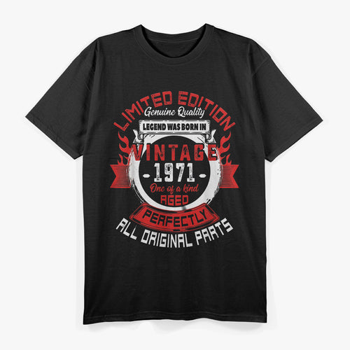 51st Birthday Legends - Born in 1971, Funny 51-Year-Old T-Shirt