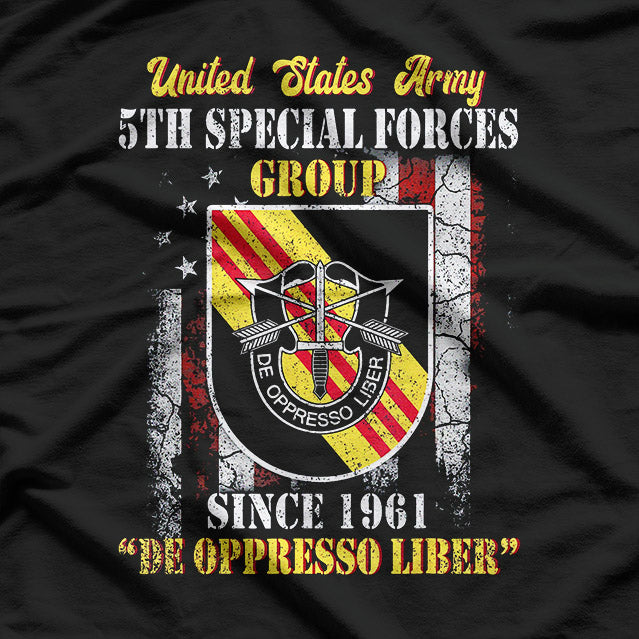 5th Special Forces Group Army De Oppresso Liber T-Shirt
