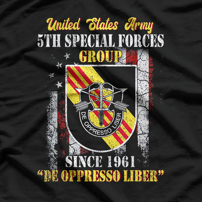 5th Special Forces Group Army De Oppresso Liber T-Shirt