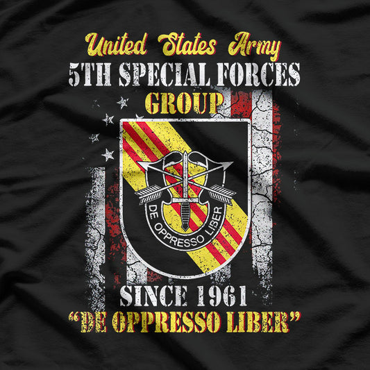 5th Special Forces Group Army De Oppresso Liber T-Shirt